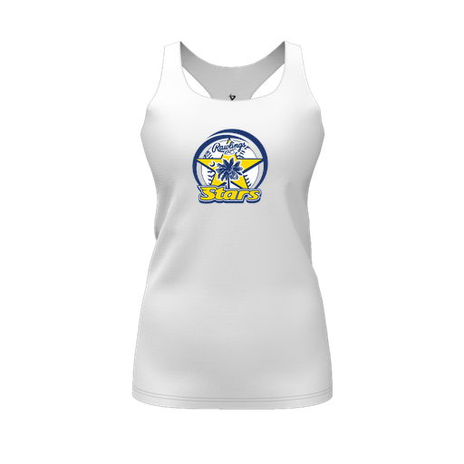 [FT0TRBWH-FYS-LOGO1] Decker Racerback Tank Top (Female Youth S, White, Logo 1)