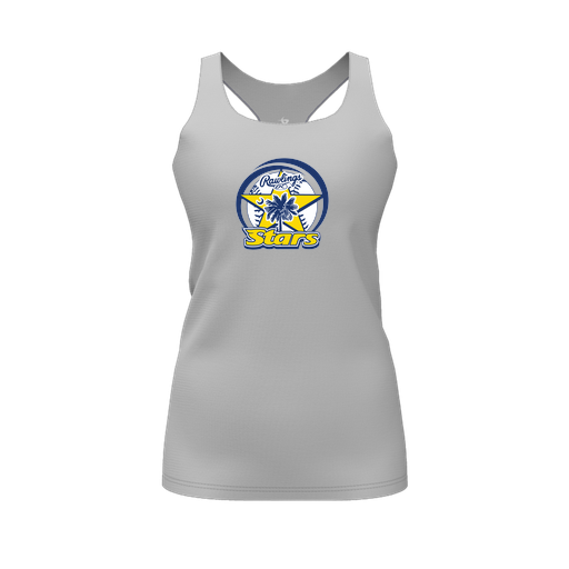 [FT0TRBGY-FYS-LOGO1] Decker Racerback Tank Top (Female Youth S, Gray, Logo 1)