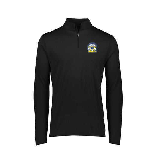 [FTLQFLBK-FAXS-LOGO1] Decker Women's Flex-Lite 1/4 Zip Shirt (Female Adult XS, Black, Logo 1)