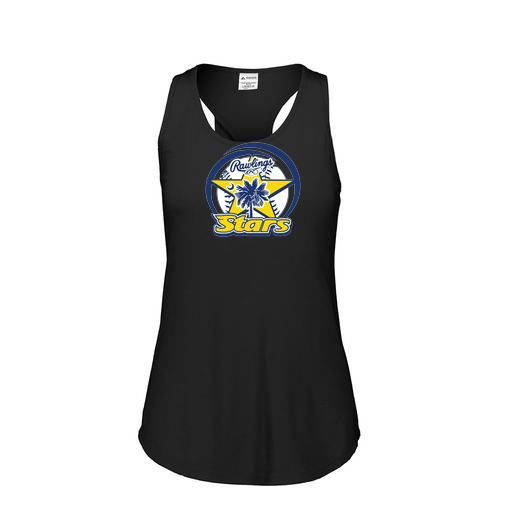 [3078.K94.S-LOGO1] Ladies Tri Blend Tank Top (Female Adult S, Black, Logo 1)