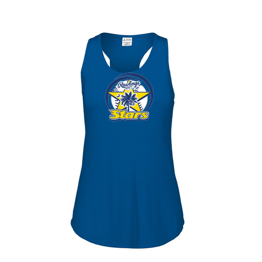 [3078.U55.S-LOGO1] Ladies Tri Blend Tank Top (Female Adult S, Royal, Logo 1)