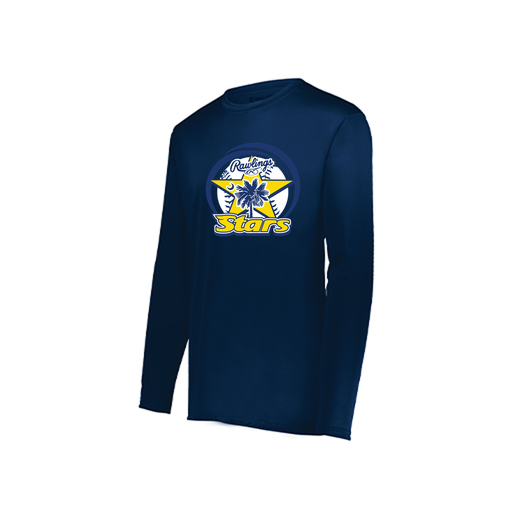 [222822.065.XS-LOGO1] Men's LS Smooth Sport Shirt (Adult XS, Navy, Logo 1)